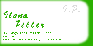 ilona piller business card